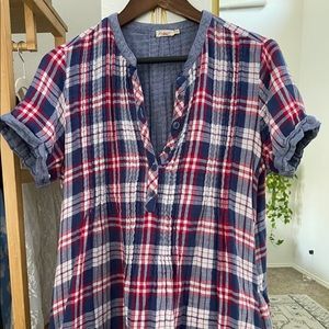 Faherty mini flannel dress
